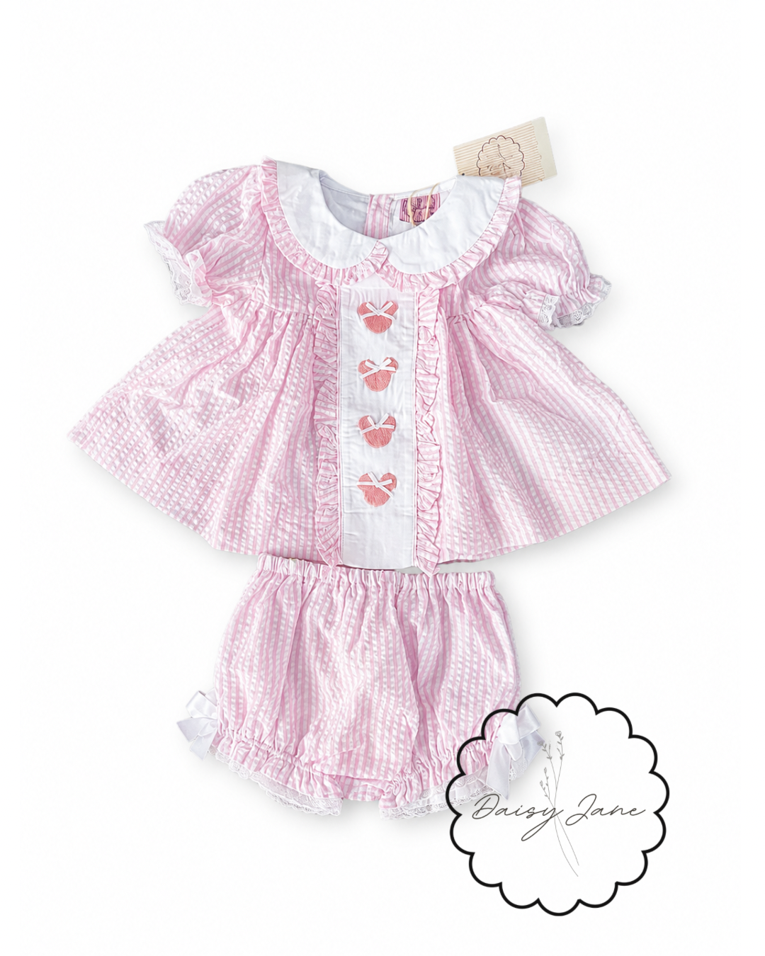RTS Seersucker Mouse Bloomer Set