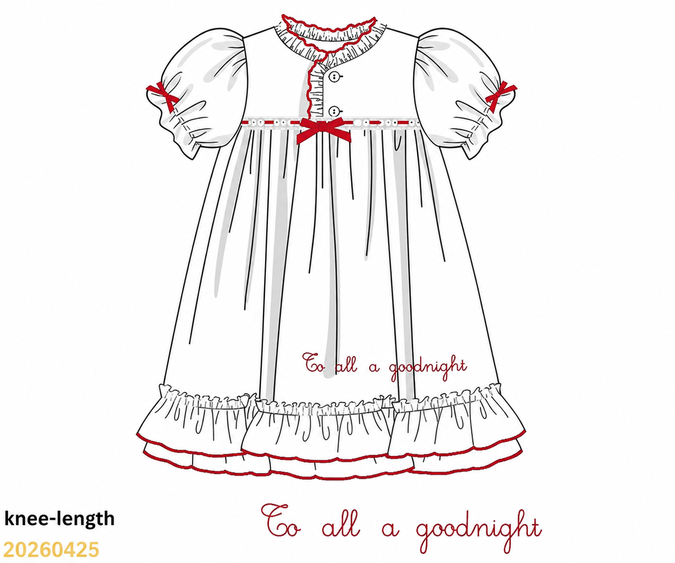 Pre-Order Christmas Sleep Gown (Kid)