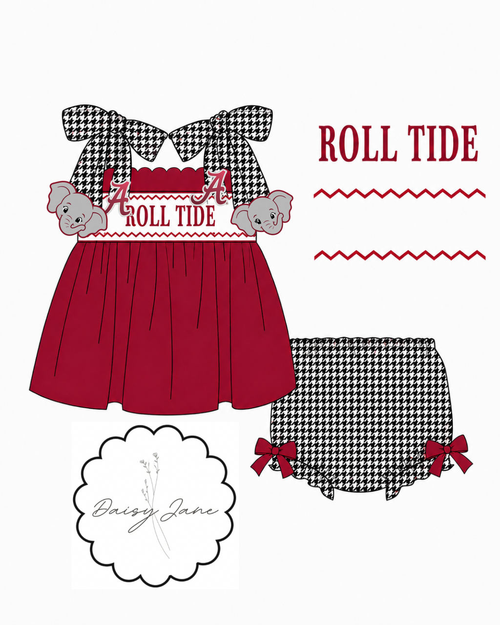 Roll Tide Bloomer Set