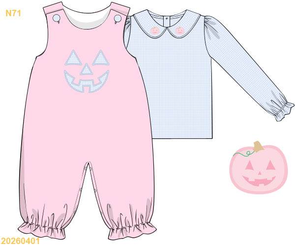 RTS Jack O’ Lantern Romper Set