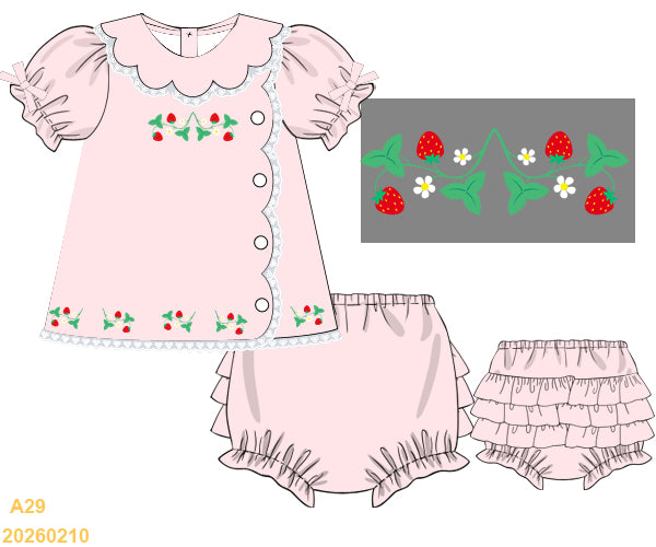 RTS Berry Blossom Diaper Set