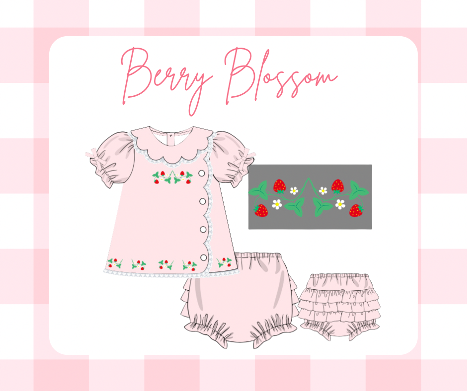 RTS Berry Blossom Diaper Set