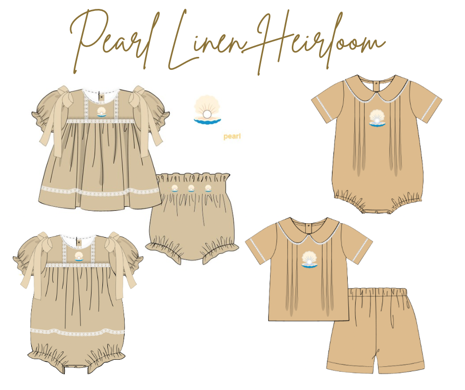 RTS Pearl Linen Heirloom Bloomer Set