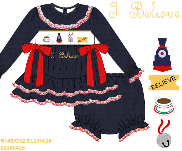 Pre-order I Believe Diaper Set