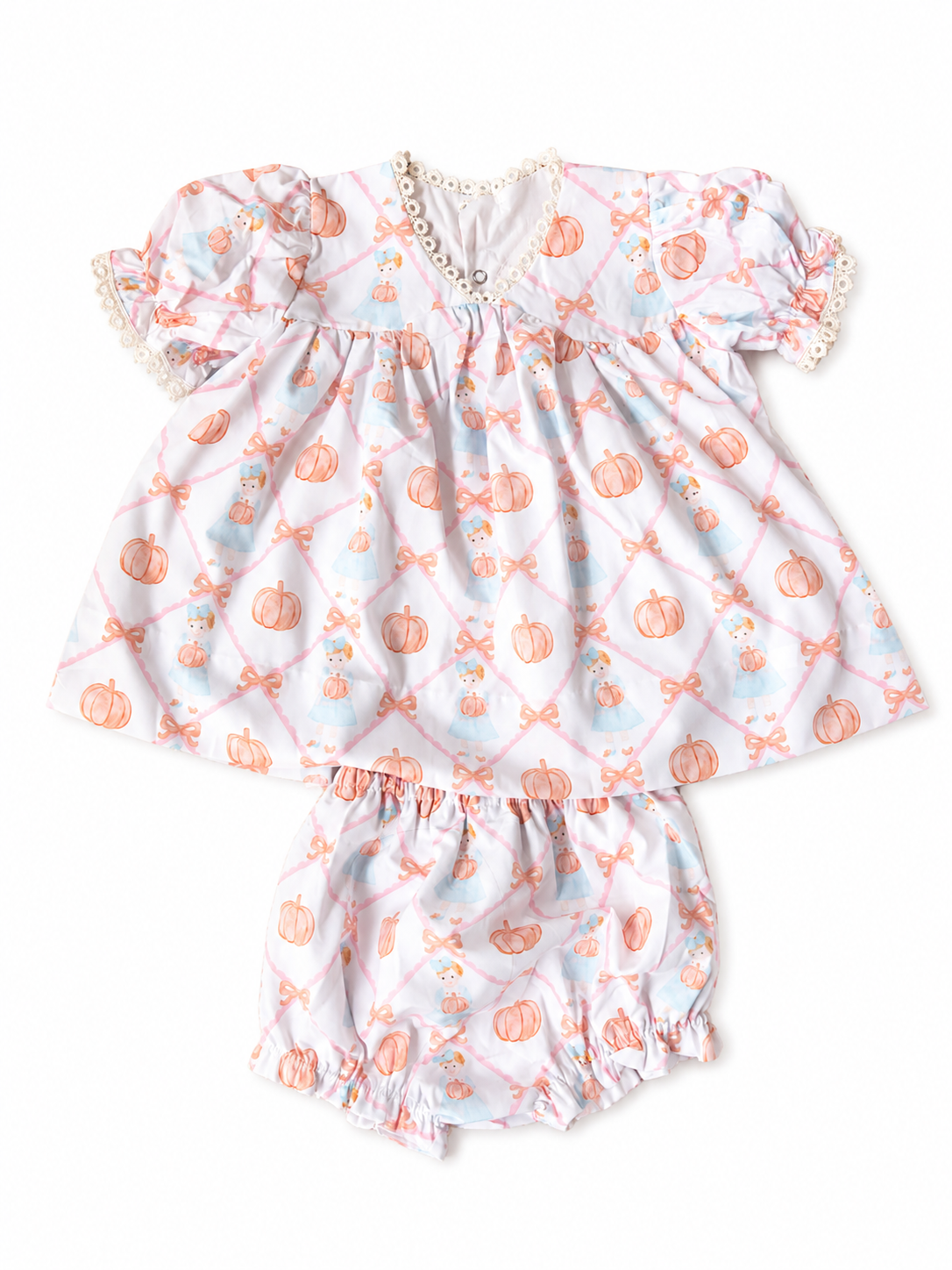 RTS Olivia’s Pumpkins Diaper Set