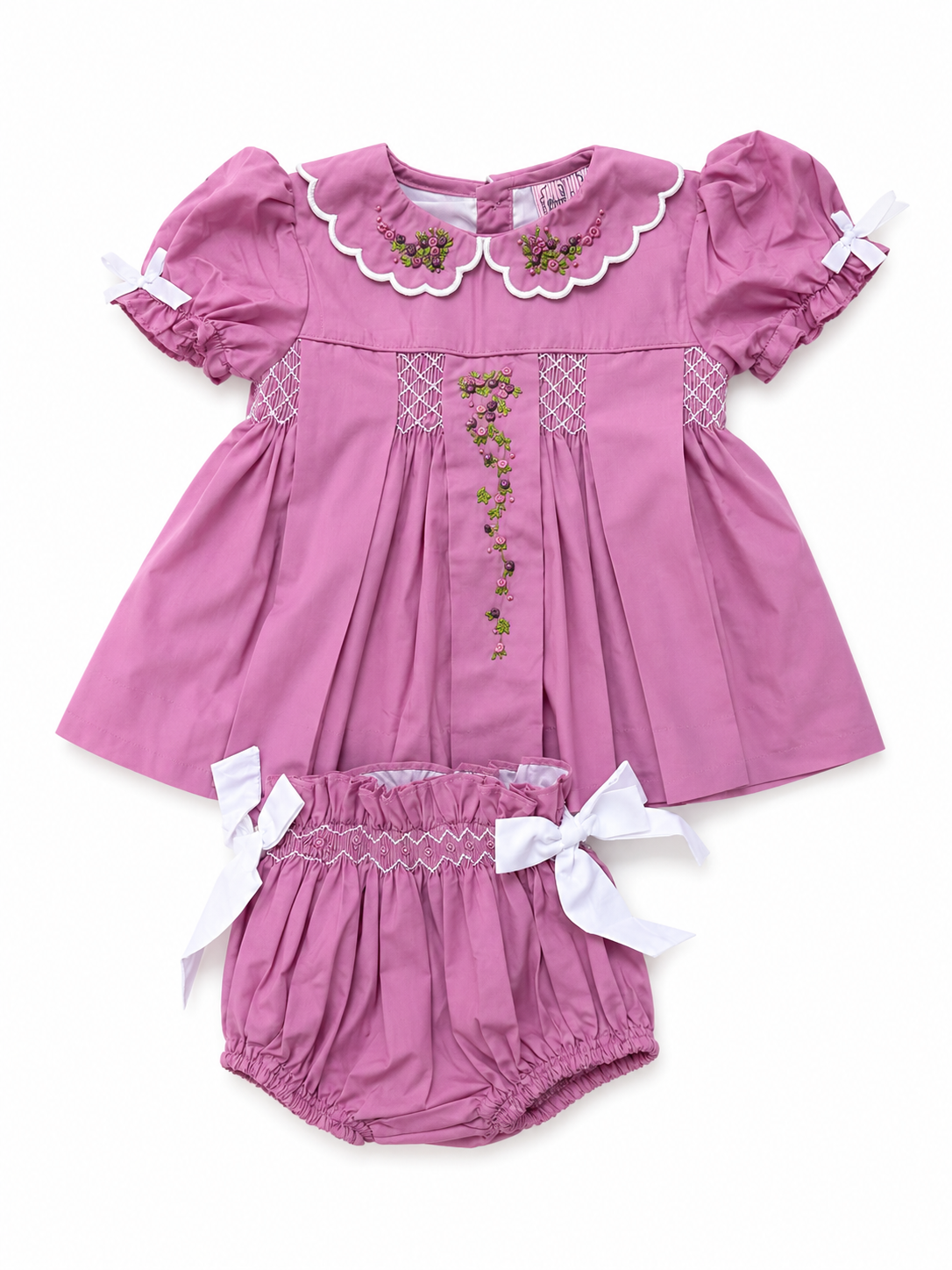 RTS Mauve Heirloom Diaper Set