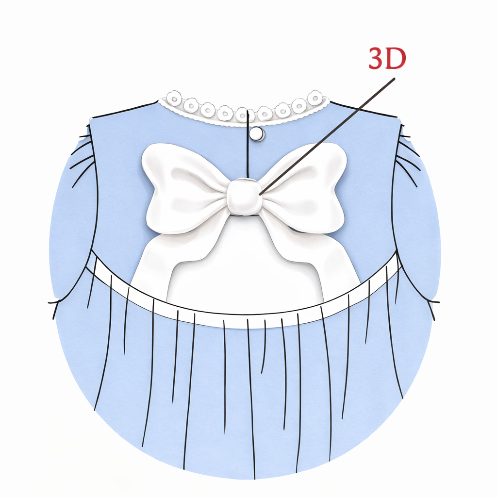 RTS Dusty Blue Bow Bloomer Set