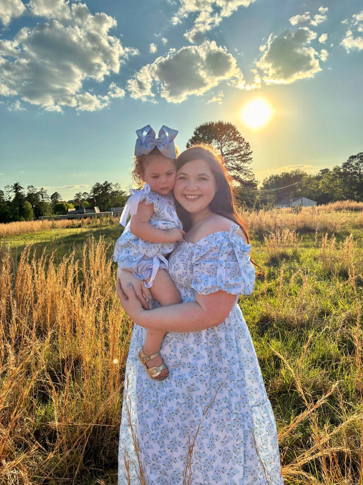 RTS Mom Dress Hydrangea Match