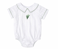 RTS Linen Lilly Leaves Boy Bubble