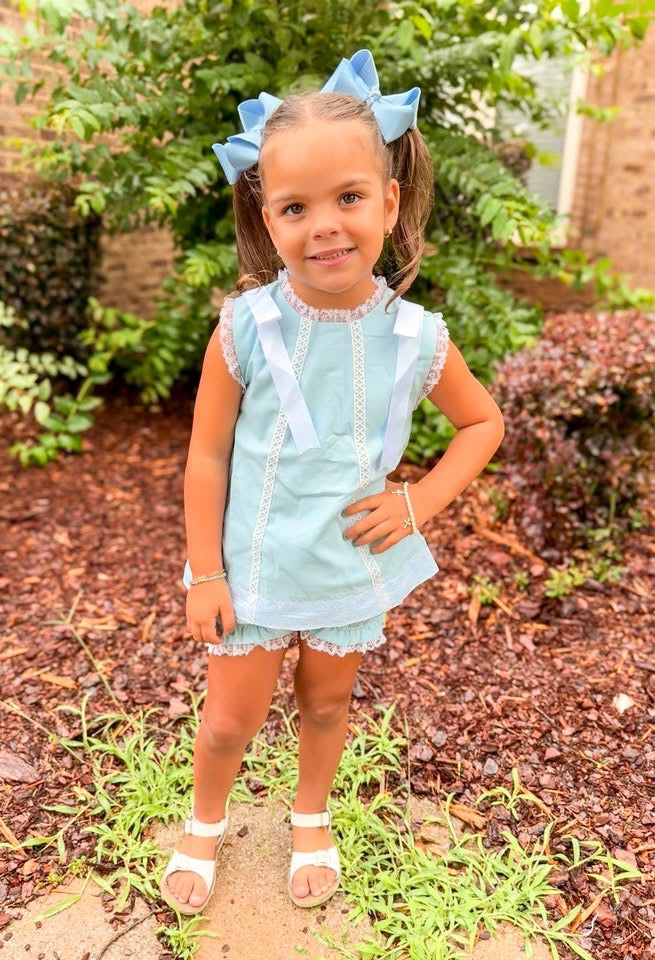 RTS Blue Lace Bloomer Set